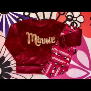 Disney Jumping Beans velour top and leggings